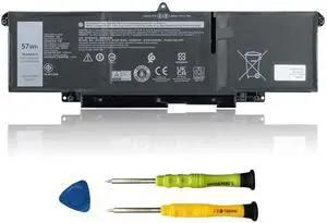AOMKA 57Wh 66DWX Laptop Battery Replacement for Dell Latitude 7340 7350 7440 7450 7640 7650 Series Notebook WW8N8 086D0Y 86D0Y 00HYH8 0HYH8 0CTJJ6 11.4V 4878mAh
