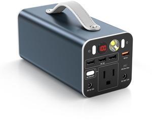 Powdeom 150W Portable Power Station, 42000mAh/155Wh Power Bank with AC Outlet, Dual Way 65W PD/USB-C Port, Laptop Charger Battery Backup for Outdoor Camping Home Emergency Outage