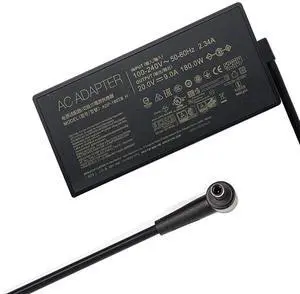 180W 20V 9A 6.0x3.7mm ADP-180TB H AC Adapter for Asus Rog Zephyrus G14 GA401 G15 GA502, Asus Tuf F15 Charger