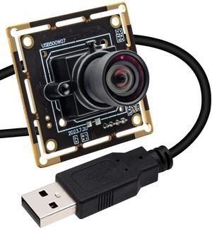 SVPRO 5MP USB Camera Module Wide Angle Board Camera with 1/2.8" CMOS IMX335 Sensor 1944P 30FPS Lightburm Camera for Laser Engraver,UVC Plug and Play Webcam Board for Raspberry Pi, Black