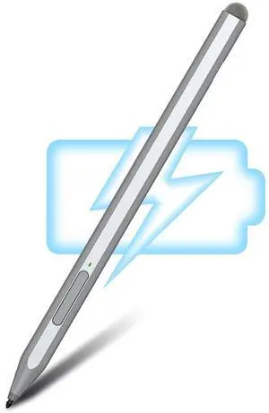 Surface Pen for Microsoft Surface with Palm Rejection and Dual Magnet, Work for Surface Pro X/9/8/7/7+/6/5/4/3, Surface Go 3/Book 3/Laptop 5/Studio 2, Surface Pro Pen for Students & Doers (Silver)