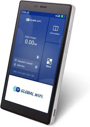 [Global for Me] G40 4G LTE Portable Hotspot for Travel, SIM Free CloudSIM, Global High Speed 1GB  US 10GB, Data top-up on Display, Local & International Coverage