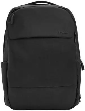 Incase Crosstown Backpack 20L  Durable Backpack Work, Travel & Daily Use  Faux Fur laptop pocket. External Zippered Pocket, Water Bottle Slips & Travel Pass-Through. Black