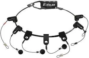 SimplyAV The Dongler Unloaded Universal Dongle & Adapter Ring Holder - Includes Combination Lock, 3 Dongle & Adapter Harnesses, 1 HDMI Harness - Secure Hold - DO-U001