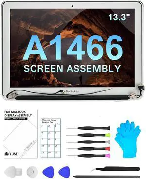 A1466 Replacement Screen 13.3" for MacBook Air A1466 13-inch 2012 2013 2014 2015 2017 EMC 2559 EMC 2632 EMC 2925 EMC 3178 Full LCD Screen Display AssemblySilver