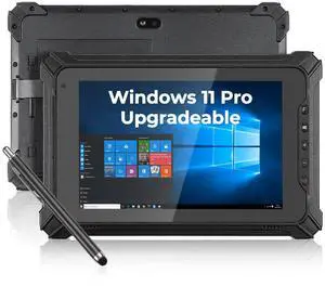 MUNBYN 2025 Rugged Windows Tablet IRT06, 8" Windows 11 Pro Upgradeable, 8GB+128GB Tough Tablet, 700nit Sunlight Readable, Intel N5100 Rugged PC for Construction, Industrial, 2Y Protection