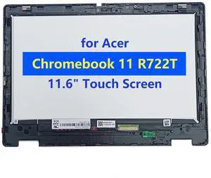D-KXCPELE 11.6" New Replacement for Acer Chromebook 11 R722T LCD Touch Screen Digitizer with Bezel and G-Sensor Board Assembly 6M.AZCN7.001