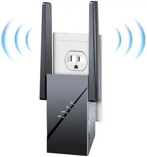 2025 WiFi 6 Extender Internet Booster for Home, Longest Range up to 18k sq. ft, 3Gbps Dual Band Faster Speed Access Point, Wireless Internet Repeater with Gigabit Ethernet Port, Mesh WiFi, 1-Tap Setup