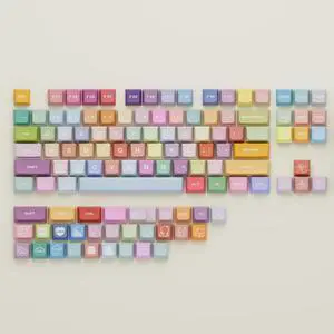 ILYCHEEGAMI PBT Material XDA Candy keycap Set 5-Side Dye Sublimation Universal Mechanical Keyboard keycaps Compatible with Cherry MX switches,Gateron,Kailh TTC JWK and Clones-Gummy Bear