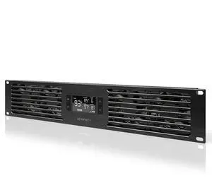 AC Infinity CLOUDPLATE T7-N, Rack Mount Fan Panel 2U, Intake Airflow, for Cooling AV, Home Theater, Network 19 Racks