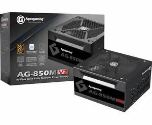 New 2023 ApexGaming Intel V2-Compliant 850W 80+ Gold Full Modular Gaming PSU ; Fully Optimized for Intel i9/i7/i5 Gen 11/10 CPU ; Support Latest nVidia/AMD GPU