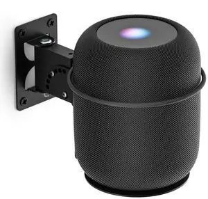 Adjustable Speaker Mounts for Homepod 2 Wall Mounting Bracket & Homepod 2nd Mount - Speaker Mount for Homepod 2nd Gen Shelf, Black