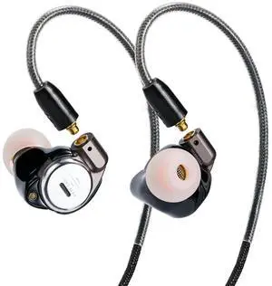 ROSESELSA Star City 5 Pro 1DD+2BA Hybrid Headphones HiFi Wired Earbuds in Ear Earphones High Fidelity with IEM MMCX Cable (Night, 3.5mm MMCX)