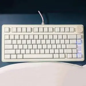 114 Keys White Jade Keycaps PBT Doubleshot Cherry Profile Translucent Keycap Set Fit for 60% 65% 75% Mechanical Keyboard Cherry Mx Switches