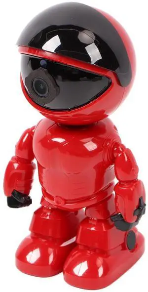 Baby Video Monitor, Continuous Recording Built in Speaker Auto Track Security Camera Motion Tracking for Household (Red)