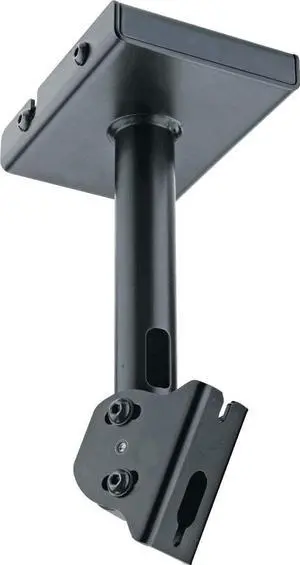 K&M König & Meyer 24496.000.55 Speaker Ceiling Mount with Clamping Bracket for Loudspeakers and Ceiling Speakers | Adjustable Swivel Area of +/-45° | Holds up to 55 lbs | German Made | Black