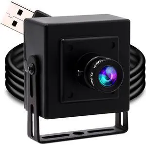 ELP Mini Box USB Camera for Computer 5megapixel HD Webcam with 3.6mm Lens for Machine Vision OV5640 UVC USB2.0 Lightburn PC Camera for Engraving Machine,3D Printer,Robot,3D Scanner