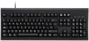 Perixx PERIBOARD-106B ES Teclado USB Español - Alto Rendimiento - Teclas más Altas - Tamaño Completo con Teclado Numérico - Negro - QWERTY Español