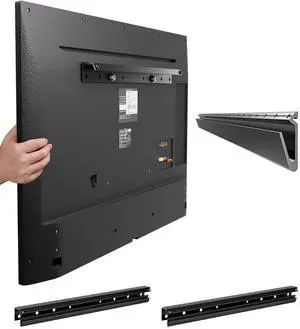 Fulifix 2 Pack No Stud TV Wall Mount for 22-55 Inch TVs, No Drill TV Mount, Studless Drywall TVs Wall Bracket fits Most LED LCD Flat Curved Screen TVs & Monitors, Max VESA 400x400mm up to 100 lbs