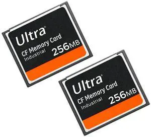 CF Card 256MB Ultra Memory Card 256MB Industrial for DSLR Camera Card (2PACK) Designed for Photographers