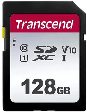 Transcend 128GB SDXC Class 10 UHS-1 Flash Memory Card Up to 90MB/s (TS128GSDXC10U1)