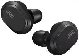 JVC HAA50TB Truly Wireless Earbuds Noise Cancelling Earbuds with Memory Foam Earpieces, 32H Battery Life with Charging Case, Touch & Talk, Bluetooth 5.0, Touch Sensor Control, Waterproof IPX4, Black