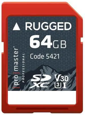 ProMaster SDXC 64GB Rugged Memory Card UHS-I, (Model 5421)