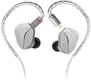 generic HIDIZS MP145 in Ear Monitor Headphone, HiFi Wired Gaming Earbuds, Hybrid IEM Earphones, Ultra-Large Planar Magnetic Driver, Aviation Aluminum Alloy Shell, for Musician, 3.5mm Plug, Titanium