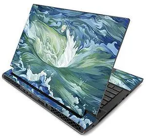 MightySkins Skin for Alienware m17 R2 (2019) - Cyclone Wave | Protective, Durable, and Unique Vinyl Decal wrap cover | Easy To Apply, Remove, and Change Styles | Made in the USA (ALWM17R219-Cyclone Wa