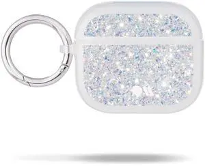 Case-Mate Airpods Case 3rd Generation w/Keychain Ring [Wireless Charging Compatible] Twinkle Stardust Cover for Apple Airpods 3rd Generation [Front LED Visible] Anti-Scratch Shockproof Cover