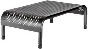 Allsop Metal Art Ergo 3 Adjustable Monitor Stand, TV / Laptop Riser, 3 Height Levels with Micro Leg Adjustments, Non-Skid, Holds 35 lbs (06494)