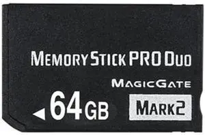 MS 64GB Memory Stick Pro Duo (MARK2) for PSP Accessories/Camera Memory Card