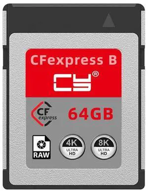 xiwai CFexpress Type-B 64GB CFE CFB Memory Card Adapter Compatible with XS Camera 8K RAW PCIe Expansion