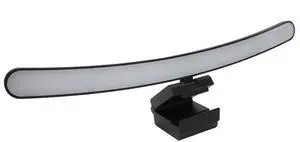 Yunseity Curved Monitor Light Bar, Reading LED Monitor Light with 3 Color Temperature Modes Stepless Dimming, Touch Control Computer Monitor Lamp Bar, No Screen Glare for Home Office