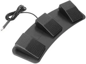 PC USB Triple Foot Switch Pedal - PC USB Foot Control Keyboard Action Switch Pedal Programmable Computer Keyboard Mouse for Video Game Office Equipment