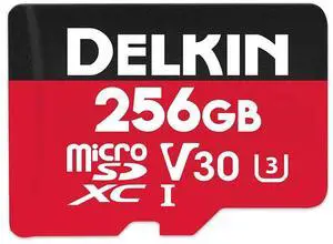 Delkin Devices 256GB Select microSDXC UHS-I (V30) Memory Card (DDMSDR500256)
