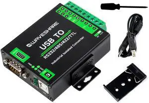 USB to RS232/485/422/TTL Converter with FT232RNL Chip, Industrial Isolated USB Adapter with Multiple Protection, Support Multi Devices and Android, Windows 11 / 10 / 8.1 / 8 / 7, Etc Multi System