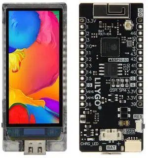 LILYGO T-Display-S3 AMOLED ESP32-S3 with 1.91 Inch RM67162 Display TTGO Development Board Wireless Module (Unwelded pin Version)