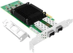 Vogzone 25Gb PCI-E NIC Network Card for Intel E810-XXVDA2, 1GbE/10GbE/25GbE Dual SFP28 Ports, with Intel E810-XXVAM2 Chip,25GbE PCI Express 4.0 X8 Ethernet Adapter Support RDMA iWARP/RoCEv2/UEFI
