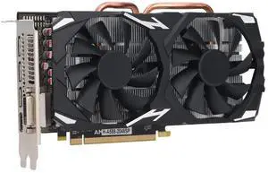 Yunseity RX580 Game Graphics Card, 8GB GDDR5 256BIT Computer Gaming Graphics Card, Efficient and Silent, 7680 x 4320 High Resolution, Stable and, Multi Interface (RX580 8GB GDDR5