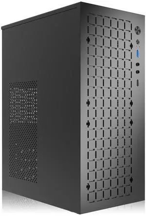 matx case,itx case,High Airflow Micro ATX PC Case, Support MATX, Mini-ITX, Micro ATX case Slim with USB3.0x1 I/O Port, Black Without Fans