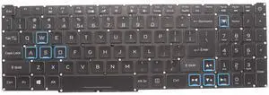 New Replacement Keyboard for Acer Predator Helios 300 PH315-52 PH315-53 PH317-53 PH317-53-7777 PH317-54 PH315-52-72RG PH315-52-75WN PH317-53-795U Keyboard RGB Backlit US
