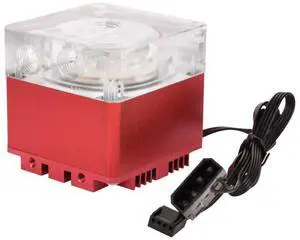 ASHATA CPU Water Cooling Pump,3000RPM Fast Heat Dissipation Computer Pump 800L/H 3.5 Meters Pump Head PC Pump (Red)