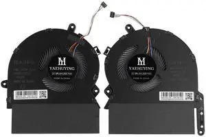 YAEHUYING CPU+GPU Cooling Fan for HP Spectre X360 15-EB 15T-EB TPN-Q226, P/N: M00226-001 M00227-001, L68136-005, hp 15-EB Fan 0.5A (i7-10750H, GTX1650Ti)