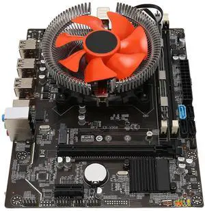 X79 Motherboard Set, LGA1356, E5 2420 CPU, 8G, HM65, DDR3, 6 Cores 12 Threads, PCIE X16 PCIE X1, SATA3.0 Motherboard CPU Combo with Fan Indicator Light, 240mAh CR2032 for PC