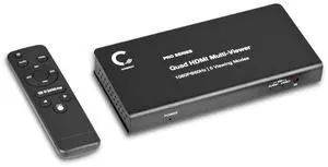 Expert Connect 4 Ports Quad HDMI Multi-Viewer/Screen Divider/Switch | 1080p @ 60Hz | 5 Viewing Modes