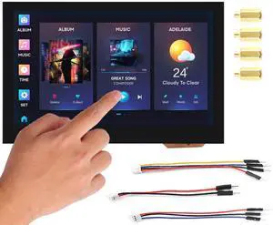 ESP32-S3 4.3inch Capacitive Touch Display 800x480 Based on ESP32-S3 Microcontroller 5-Point Touch, 32-Bit LX7 Dual-Core Processor, Up to 240MHz, Support 2.4GHz W-iF-i & Blue-Too-th 5