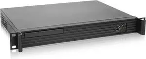 RackChoice 1U Rackmount Server Chassis 12.1" Depth Support Mini-itx M/B only & 1U Flex PSU