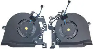 QUETTERLEE Replacement New Laptop CPU + GPU Cooling Fan for HP Studio ZBook 15 G5 ZBook 15 G6 Series L30894-001 L30895-001 L28713-001 L28712-001 NS85C01-17J04 NS85C01-17J03 DC5V 0.5A Fan