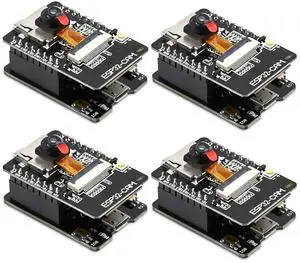 4PCS ESP32-CAM-MB, Aideepen ESP32-CAM W BT Board ESP32-CAM-MB Micro USB to Serial Port CH-340G with OV2640 2MP Camera Module Dual Mode